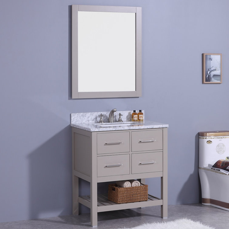 Legion Furniture 31" Single Bathroom Vanity Set with Mirror & Reviews